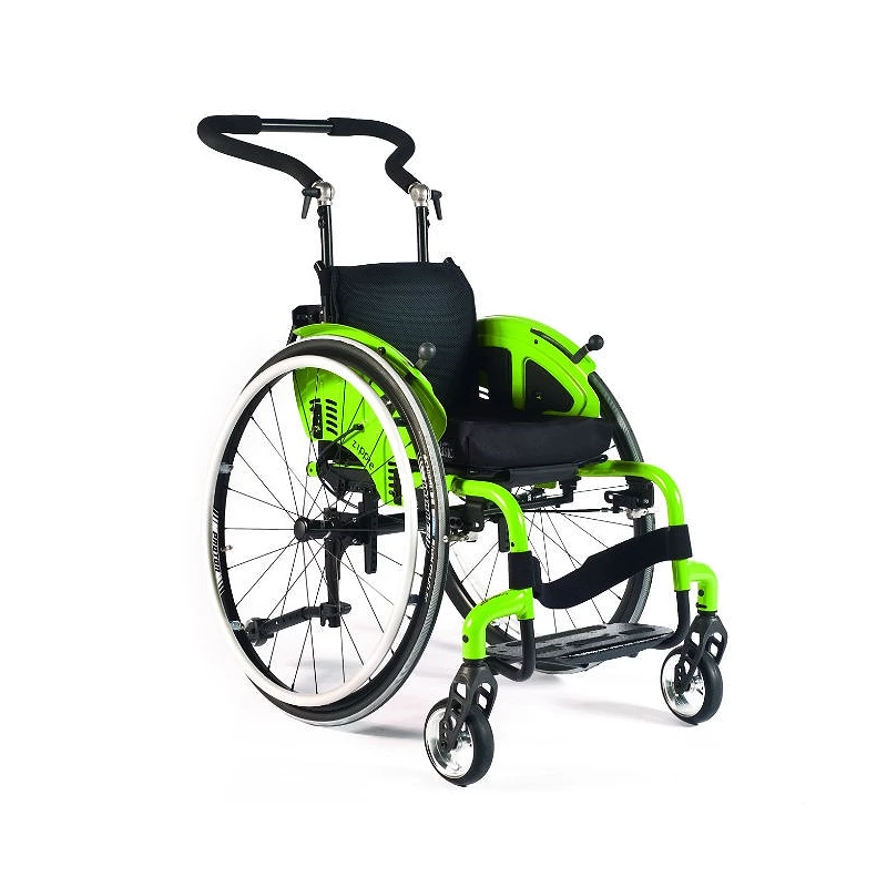 En todo el mundo márketing Literatura Silla de ruedas infantil de aluminio autopropulsable de estructura rígida  Quickie Simba
