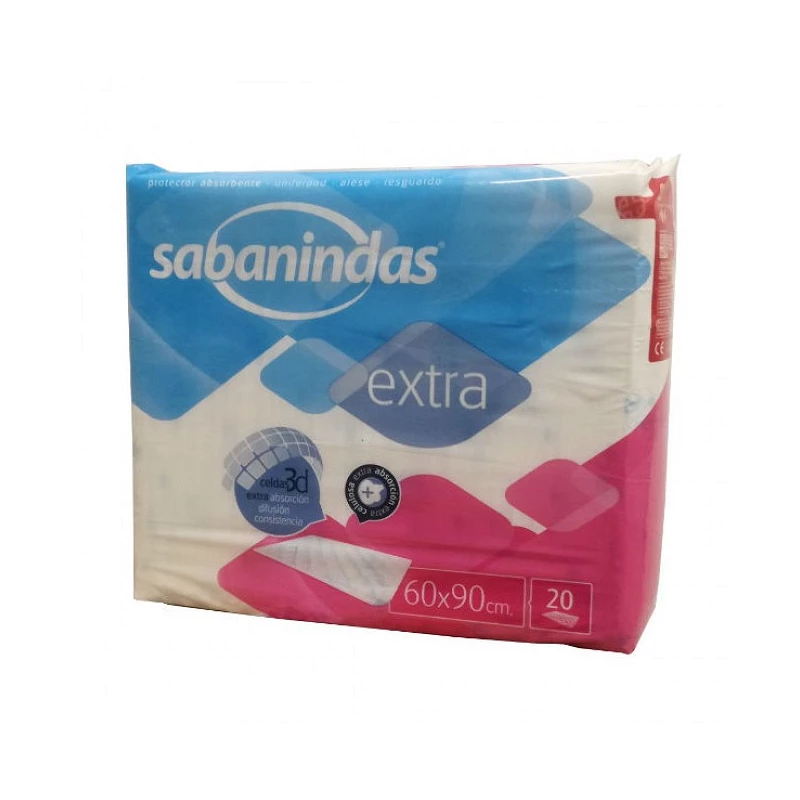 Sabanindas Extra 60x90 20 unid. - Empapador desechable