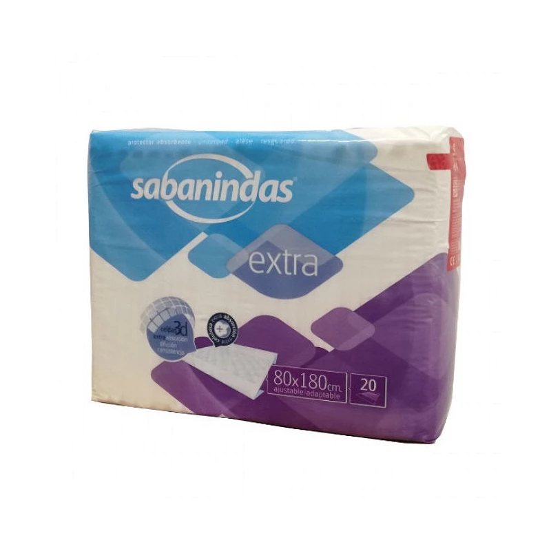 Sabanindas Extra 80x180 20 unid. - Empapador desechable