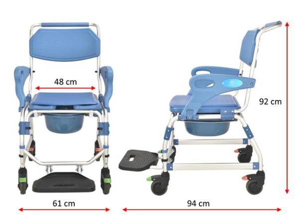 dimensiones-silla-de-ruedas-para-ducha-y-WC-con-4-frenos-y-reposabrazos-abatibles-he100
